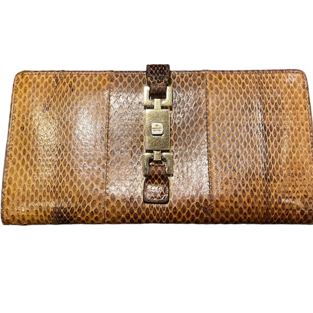 Vintage Gucci Python wallet